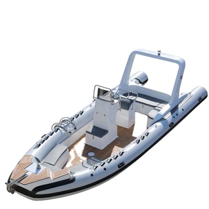 Bateau Semi-Rigide 480 <span class=keywords><strong>Gonflable</strong></span> de Pêche avec Cabine, Coque en Fibre de Verre et Matériau Hypalon de 4,80 m (16 pieds) avec PVC Pliant pour Dérive en Extérieur, en Promotion - Product Image 2