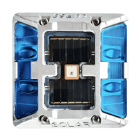 OWLEYE, plots routiers en aluminium blanc, synchronisés par GPS, solaires, résistants aux chocs, IP68, marqueurs routiers LED, sécurité routière