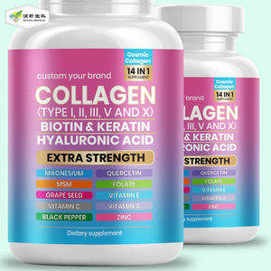 Huidverlichtende L-Glutathion & Mariene Collageen Capsules met Vitamine C 50mg+10mg Dosering 60 stuks - Product Image 1