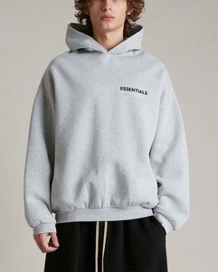 2025 người đàn ông Chất lượng cao thiết yếu lông cừu Áo Thun Hoodie Sweatpants fw24 Bộ sưu tập 480 GSM trùm đầu Bộ đồ thể thao quần áo - Product Image 3