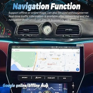 เครื่องเล่นวิดีโอมัลติมีเดียในรถยนต์สำหรับ Maserati GT 2007-2015 ระบบนำทาง GPS อัตโนมัติ หน้าจอแอนดรอยด์ 22 นิ้ว แผงควบคุมแอร์ รองรับ Carplay - Product Image 3