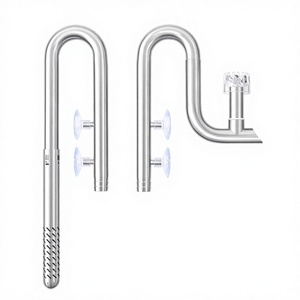 أنبوب زنبق حوض السمك مع مقشدة السطح Iow تدفق الفولاذ المقاوم للصدأ للأسماك - Product Image 2