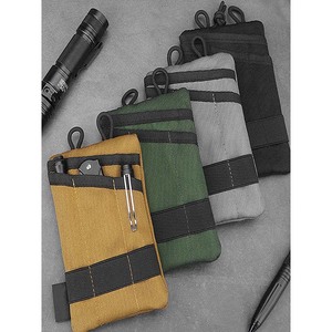 Tas pinggang taktis luar ruangan pria, dompet olahraga saku ritsleting Molle tahan lama dengan tempat kartu dompet uang koin - Product Image 4