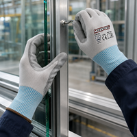 Guantes de Seguridad MaxiPact ANSI ISEA Nivel de Corte 3, Certificados EN388, Recubiertos de PU HPPE, Personalizables, Duraderos para Construcción, Metal y Vidrio