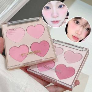 Marque privée Love Story 4 couleurs Blush poudre longue tenue mat imperméable à l'eau basse quantité minimale <span class=keywords><strong>de</strong></span> commande OEM - Product Image 1