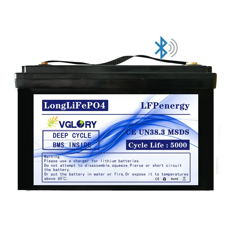 Lipofe4 200ah Mit Bms Und Bluetooth 2020 Li 12v 100ah 120ah 150ah baterai Lithium Ion dengan Blu