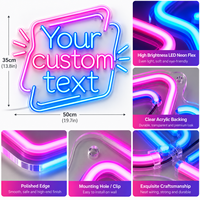 Enseigne néon LED personnalisée Gozone pour bar, salon, mur, en acrylique, étanche IP65, durée de vie de 5 ans