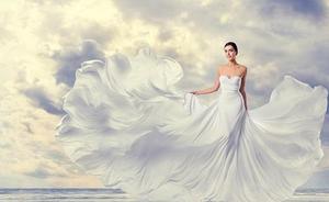 ชุดเดรสยาวสีขาวทำมือสุดหรูสำหรับผู้หญิง สวมใส่ในงานหมั้น ถ่ายภาพที่ซานโตรินี ชุดเดรสยาวระดับชา  วัสดุธรรมชาติ เป็นมิตรกับสิ่งแวดล้อม - Product Image 3