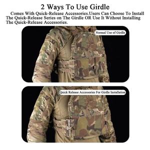 Gilet tactique léger et respirant à dégagement rapide pour la chasse en extérieur, porte-plaques de combat réglable - Product Image 4