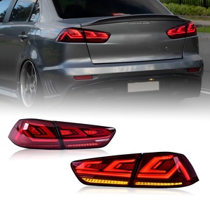 Gruppo Luci Posteriori a <span class=keywords><strong>LED</strong></span> per Mitsubishi <span class=keywords><strong>Lancer</strong></span> 2008-2018, Fanali Posteriori <span class=keywords><strong>LED</strong></span> con Omologazione E, Animazione all'Avvio, Lampada Posteriore Sequenziale - Product Image 1