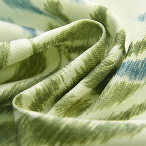 Tissu occultant imprimé pour rideaux, haute occultation 70%-90%, largeur 280 cm, motif <span class=keywords><strong>feuille</strong></span> de palmier pour salon et chambre à coucher - Product Image 1