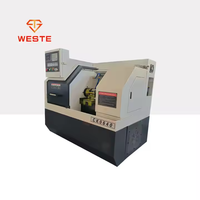 Pequeña máquina de torno CNC de metal CK0640 Cama plana Horizontal automática con sistema de control GSK de un solo husillo Motor de 220V