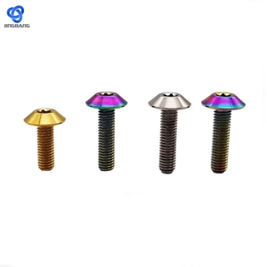 Gr5เผาสีน้ำเงิน BMX ฮาร์ดแวร์ดิบ x <span class=keywords><strong>125</strong></span> 6มมโลหะผสม M8 Mio M6ร็อคนัทสกรู M5สลักเกลียว R35สีแดงสลักเกลียวไทเทเนียม<span class=keywords><strong>น็อต</strong></span> M10 - Product Image 1