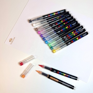 Marcadores Acrílicos de Punta Suave con Tinta <span class=keywords><strong>Permanente</strong></span> Líquida Directa <span class=keywords><strong>en</strong></span> 12/24/36/48/60/72 Colores <span class=keywords><strong>para</strong></span> Madera, Roca, Vidrio, Lienzo, Piedra y Tela - Product Image 4