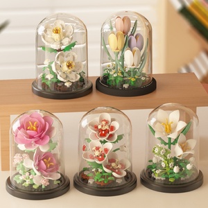 Bloques de Construcción de Flores, Nuevo Modelo de Ladrillos de Microplástico, Flor para Armar, Bloques de Construcción de Girasol y Rosa, Juguete Infantil - Product Image 5