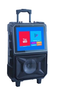 Haut-parleur karaoké portable 2110 40W avec écran de <span class=keywords><strong>14</strong></span>,<span class=keywords><strong>1</strong></span> <span class=keywords><strong>pouces</strong></span> et poignée pour système KTV domestique et utilisation <span class=keywords><strong>en</strong></span> extérieur, lumière RVB colorée - Product Image 3