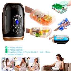 Masseur de main Healthpal sans fil, chaleur, refroidissement, compression, pétrissage, <span class=keywords><strong>acupuncture</strong></span>, vibration, auto-rouleau, batterie Li, charge USB pour - Product Image 4