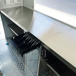 Remolque de comida móvil con certificación CE, nueva condición, fibra de vidrio fabricada en aluminio de acero inoxidable para café, hielo, aperitivos, patatas fritas - Product Image 5