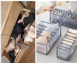Boîte de rangement de sous-vêtements pliable tissu placard tiroir diviseur organisateur maille sous-vêtements organisateur de stockage pour vêtements chaussettes - Product Image 4