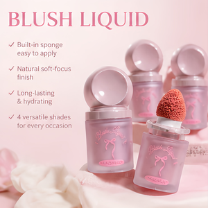 Rubor Líquido Mate a Prueba de Agua con Aplicador de Esponja para un Aspecto Natural, Rubor Líquido <span class=keywords><strong>Mini</strong></span> de Doble Uso para Labios y Mejillas, OEM ODM - Product Image 1