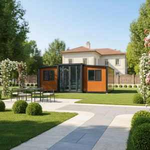 Maison préfabriquée extensible moderne de 20 pieds ou 40 pieds, personnalisable, avec 2 chambres, villa modulaire en conteneur pour complexe de glamping - Product Image 1