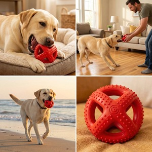 Nuevo Juguete Masticable de TPR Resistente para Perros, OEM y ODM, para Limpieza de Dientes, Juguete de Goma para Mascotas, para Masticadores Agresivos - Product Image 6