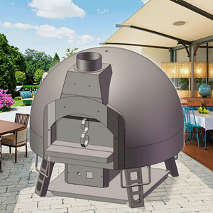 Moule à porte extérieure Base en pierre de jardin <span class=keywords><strong>Napoleon</strong></span> Gaz Restaurants Machine à four à pizza naturelle de 5 minutes avec support en dôme Bois et gaz Carburant - Product Image 1
