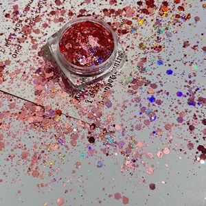 Poudre à ongles pailletée effet caméléon, qualité cosmétique, mélange de couleurs changeantes, pour manucure de Noël, décoration d'ongles en salon, poussière décorative - Product Image 5