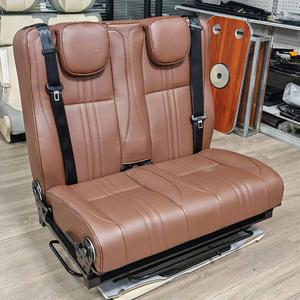 Siège de fourgon pliable Autoliuma L009S avec ceinture de sécurité, sièges doubles pivotants universels pour fourgon - Product Image 5