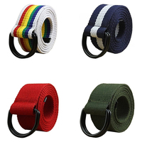 Ceintures de sport légères et durables résistantes à l'usure pour hommes, boucle en métal à double anneau, ceintures tactiques pour hommes