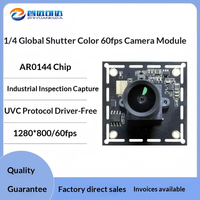 Módulo de Cámara Industrial ZYKD USB 2.0 con Obturador Global, 60 FPS, Sin Controladores, Captura de Movimiento de Alta Velocidad AR0144, Android/Linux
