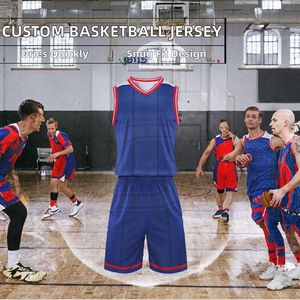 Maillot de basket personnalisé pour hommes, été, polyester, séchage rapide, uniforme de sport personnalisé, possibilité de personnaliser le nom - Product Image 2
