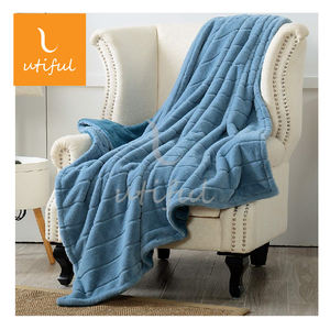 Couverture en <span class=keywords><strong>fausse</strong></span> <span class=keywords><strong>fourrure</strong></span>, <span class=keywords><strong>Plaid</strong></span> <span class=keywords><strong>Beige</strong></span> à rayures, coupe à carreaux en vison, pour maison - Product Image 5