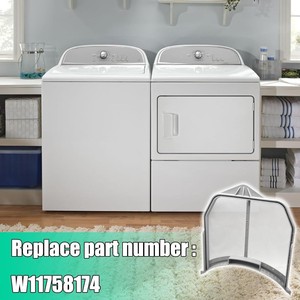 Filtre pour machine à laver W11758174, 33x30x3cm, en plastique, Installation facile pour pièces de sèche-linge - Product Image 3