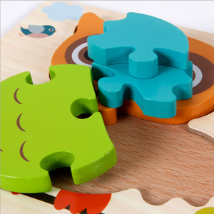 <span class=keywords><strong>Puzzle</strong></span> wooden <span class=keywords><strong>puzzle</strong></span> toy early education children's cognitive wooden 3d three-dimensional building blocks - Product Image 6