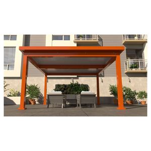 Pergola électrique <span class=keywords><strong>en</strong></span> aluminium avec cadre <span class=keywords><strong>en</strong></span> métal et revêtement <span class=keywords><strong>en</strong></span> poudre pour balcon et <span class=keywords><strong>jardin</strong></span>, utilisation <span class=keywords><strong>en</strong></span> extérieur - Product Image 2