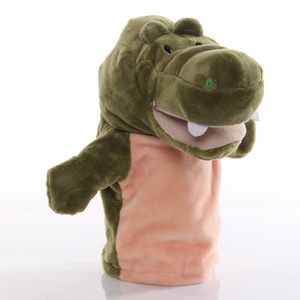 Marionetas de mano de peluche de animales pequeños de dibujos animados al por mayor para educación temprana accesorios de guardería Oso de simulación de comercio exterior - Product Image 5