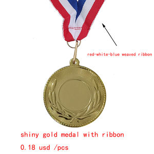 Medallas en Stock con Cinta, Juguete Infantil, Precio Económico, Buena Calidad, Medalla de Hierro de 50mm, Medalla Universal en Blanco, Solo 0.18 USD, 19g - Product Image 2