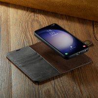 Luxe Flip PU cuir affaires portefeuille fentes pour cartes support étui de téléphone portable pour Samsung Galaxy S23 FE S22 S21 Ultra