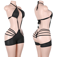 Ensemble de Bodys de Danse Exotique Personnalisés, Tenues de Strip-teaseuse, Lingerie Transparente Design Slingshot pour Club, Ensembles de Nuit, Équipement Sportif