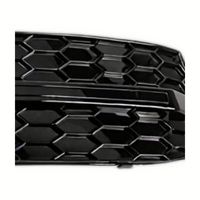 YW969 pour Audi A4B8 S4 08-12, cadre de phare antibrouillard en maille, grille inférieure, bande noire, grille inférieure en nid d'abeille, cadre de phare antibrouillard en maille