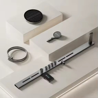 Nouvelle Arrivée 2026 – Panneau de Douche Mural Intelligent en Laiton avec Affichage Numérique LED, Jets Pluie et Massage Doux, Eau Chaude et Froide, Idéal pour Hôtels