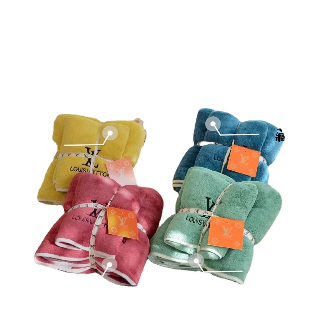 Бандана для уборки лица, утолщенная бандана из кораллового флиса, набор полотенец для ванной, набор мягких двухсторонних банных полотенец