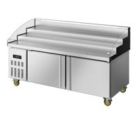 Vitrine réfrigérée ouverte YINZHENG à refroidissement direct et couleur personnalisable pour restaurants de hot pot en libre-service – Équipement de réfrigération