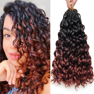 <span class=keywords><strong>Extension</strong></span> per capelli Luffy Spring Twist, <span class=keywords><strong>lunghe</strong></span> <span class=keywords><strong>trecce</strong></span> ricce all'uncinetto - Product Image 5