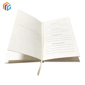 Desain Kustom Penutup Linen Indah Perencana Peluru dengan Pita Notebook Jurnal untuk Hadiah Kantor