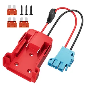 18V Batterie adapter Power Wheels Batterie ladegerät Batterie konverter Adapter Für Aufsitz spielzeug mit Sicherungs halter und Stecker