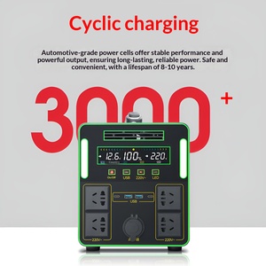 Centrale électrique mobile d'extérieur grande capacité 5 degrés, 220V, pour stand de restauration, camping, famille, et stockage d'énergie d'urgence - Product Image 2