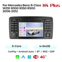 Écran audio de voiture MEKEDE H2, écran audio, Car-play, navigation multimédia DVD pour Mercedes Benz Classe R W251 R300 R350 2006-2012