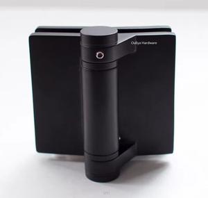 Матовая черная Заборная дверь для бассейна из нержавеющей стали со стеклянной пружиной, самозакрывающийся шарнир - Product Image 1